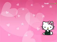 サンリオハローキティ壁紙を探す 無料 Hello Kitty ハート ピンク